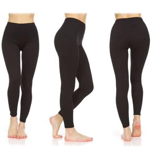 3-Pack: Women's Everyday Super Soft Slimming Brush Leggings