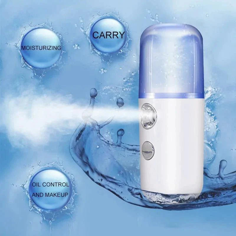 RadiantGlow Nano Mist Facial Sprayer - Hydrating, Ultrasonic Beauty Instrument for Flawless Skin