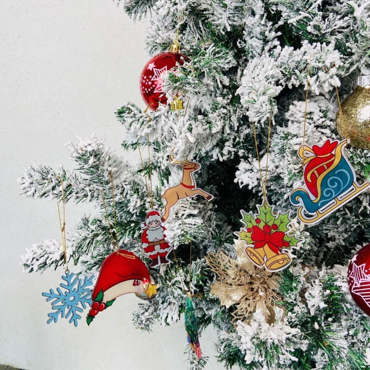 Mandotos Christmas Car Pendant Hanging Ornament for Car and Home Decoration Festive Holiday Decor