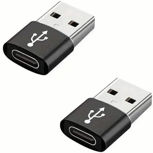 2-Pack: Mini USB to Type-C Adapters – File Transfer for Android Phones