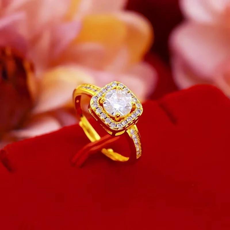 Fashion Jewelry Set - Zircon Gem Necklace Earring Ring