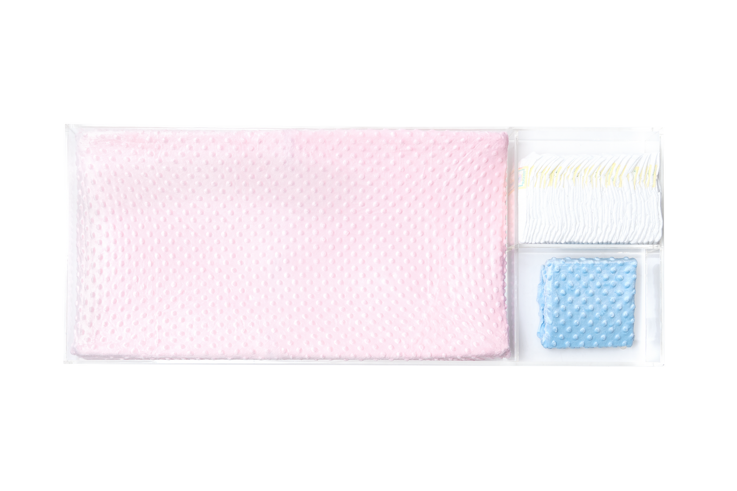 LELLOBABY™ -  8mm Thick Deluxe Edition Acrylic Diaper Changing Tray PLUS+