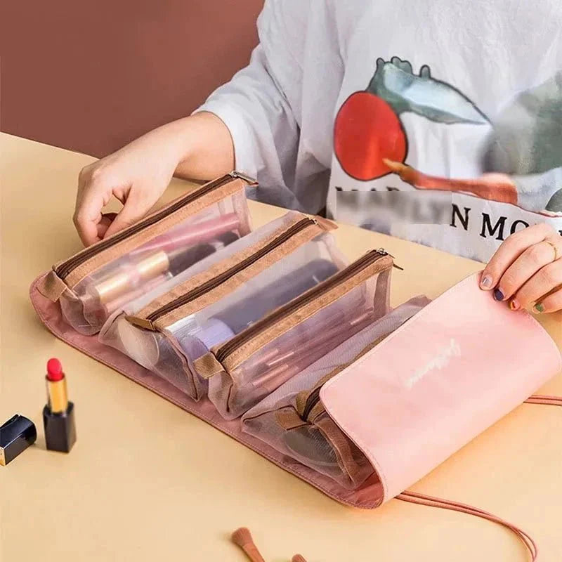 Detachable Cosmetic Bag - 4-in-1 Travel Organizer