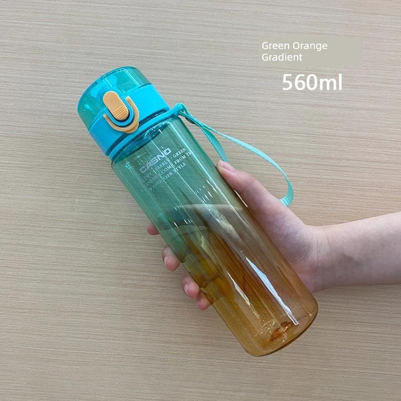 Casino Frosted Sports Water Bottle Plastic Portable Bottle With Lid For Men And Women