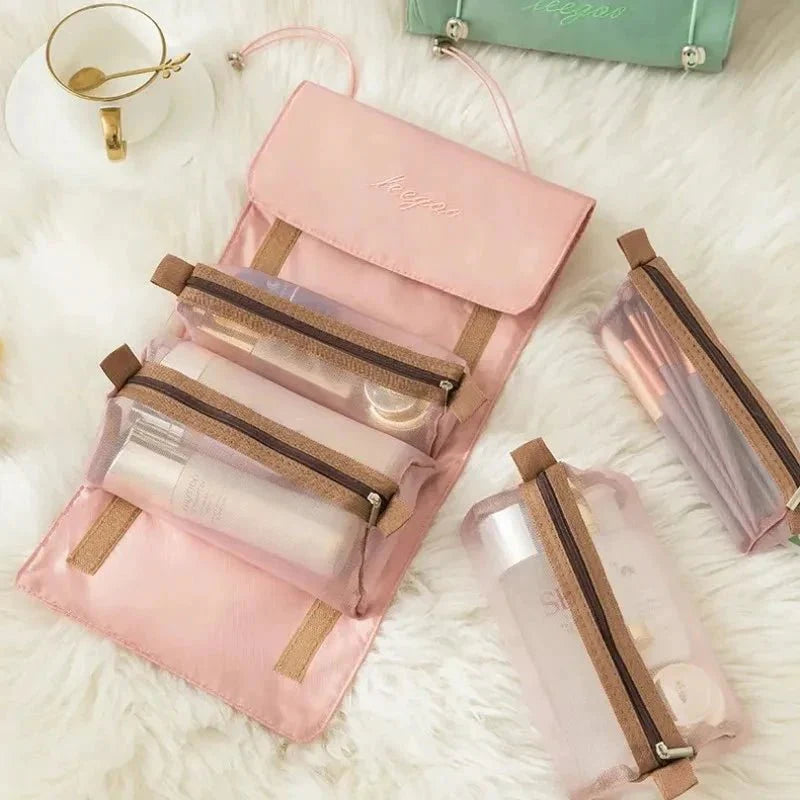 Detachable Cosmetic Bag - 4-in-1 Travel Organizer