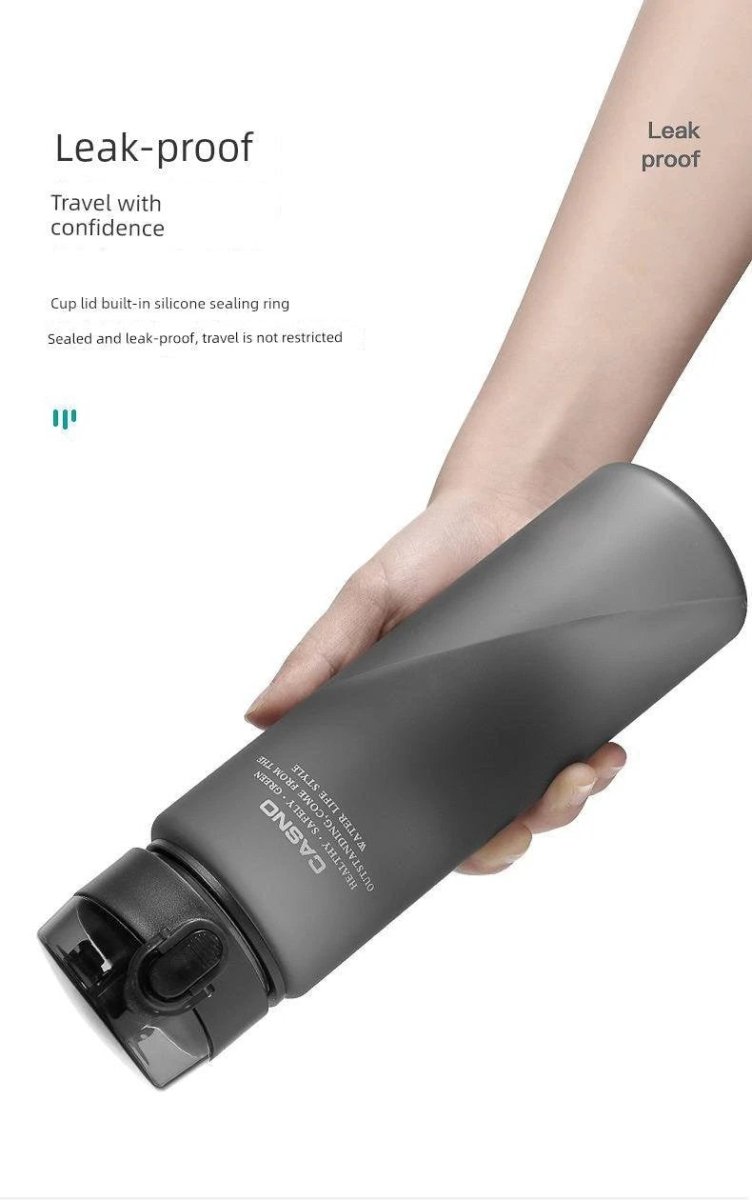 Casino Frosted Sports Water Bottle Plastic Portable Bottle With Lid For Men And Women
