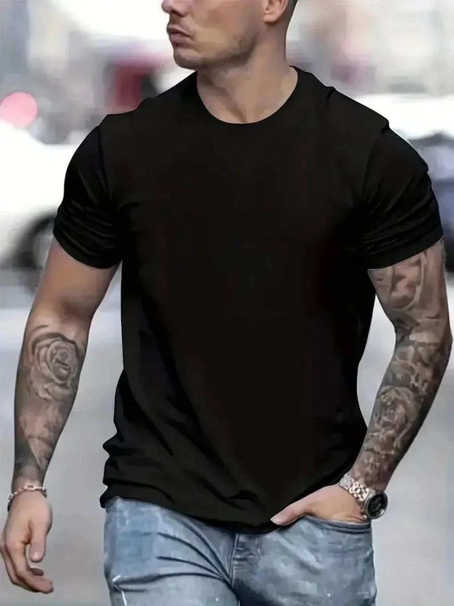 Mandotos Cotton T Shirts Pack Of Five Short Sleeve O Neck Casual Basic Oversize For Men And Women