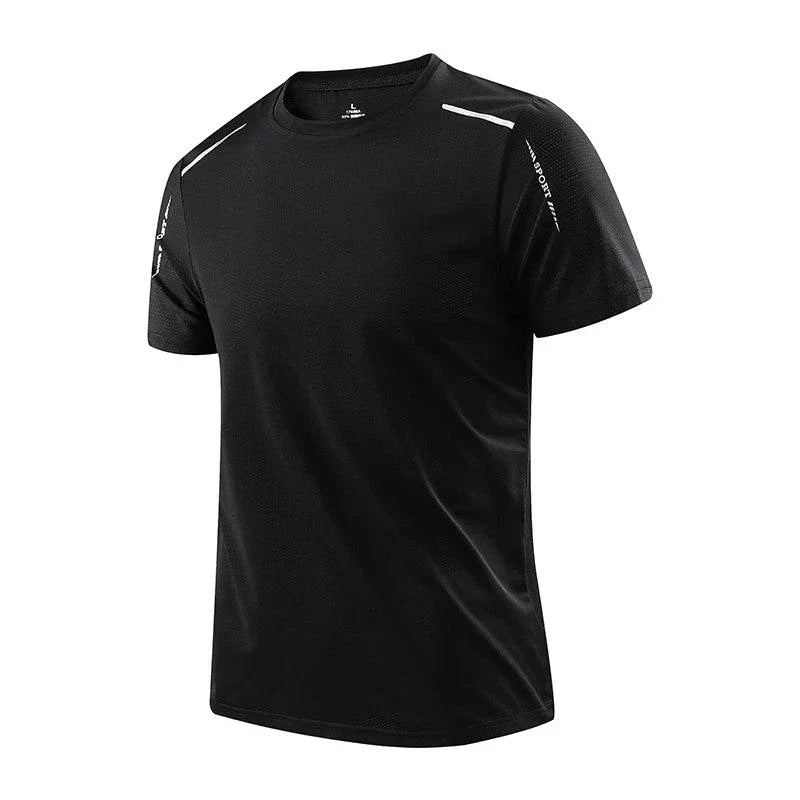 CHRLCK Men's Quick Dry Running T Shirt Size M Breathable Outdoor Sports Tee Hiking Fishing Summer Essentials