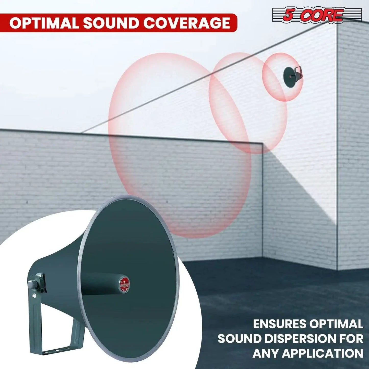 All-Weather 16-inch PA Speaker Horn