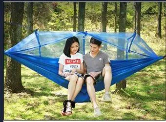 Bug-Free Camp Hammock: Serene Outdoor Relaxation with Mosquito Protection for Two