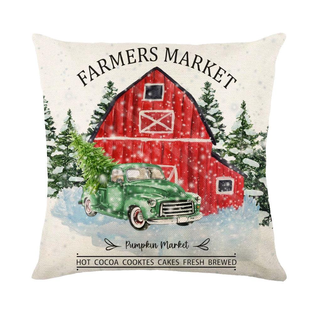 Mandotos Christmas Pillow Covers Snowflake Stamping