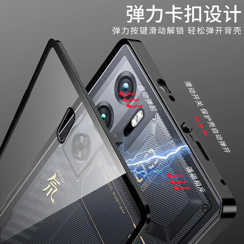 RedMagic Transparent Acrylic Case for 9S Pro - Sleek Metal Frame & Ultimate Protection