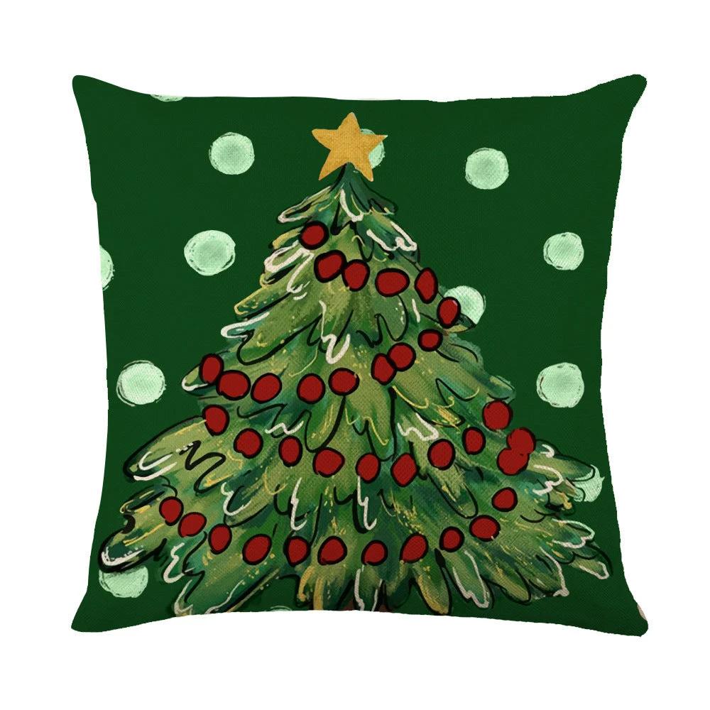 Mandotos Christmas Pillow Covers Snowflake Stamping