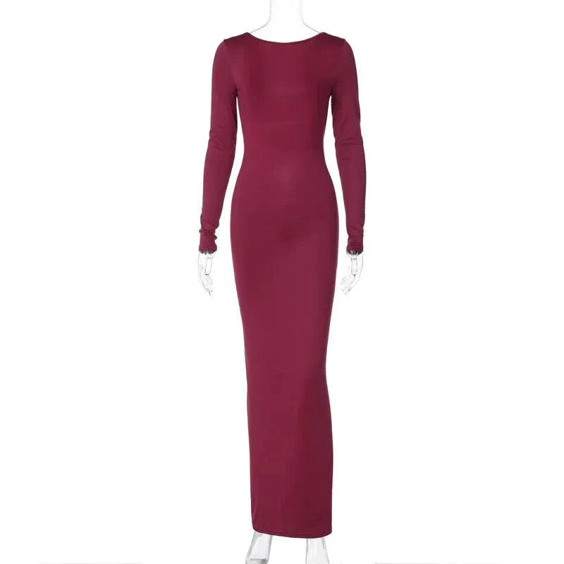Mandotos Chic Backless Silk Dress Milk Silk