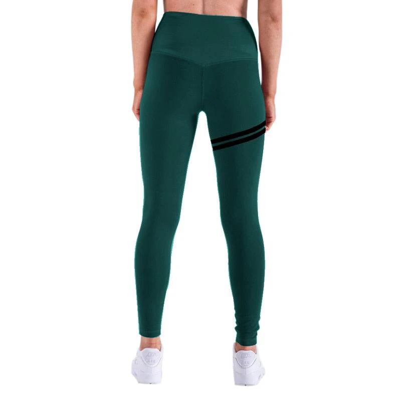 Chic Gold Print Leggings