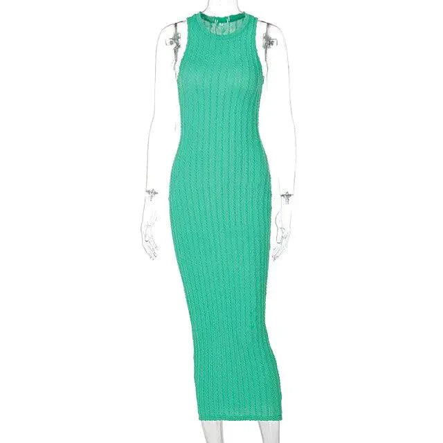 Chic Knitted Tank Sweater Dress