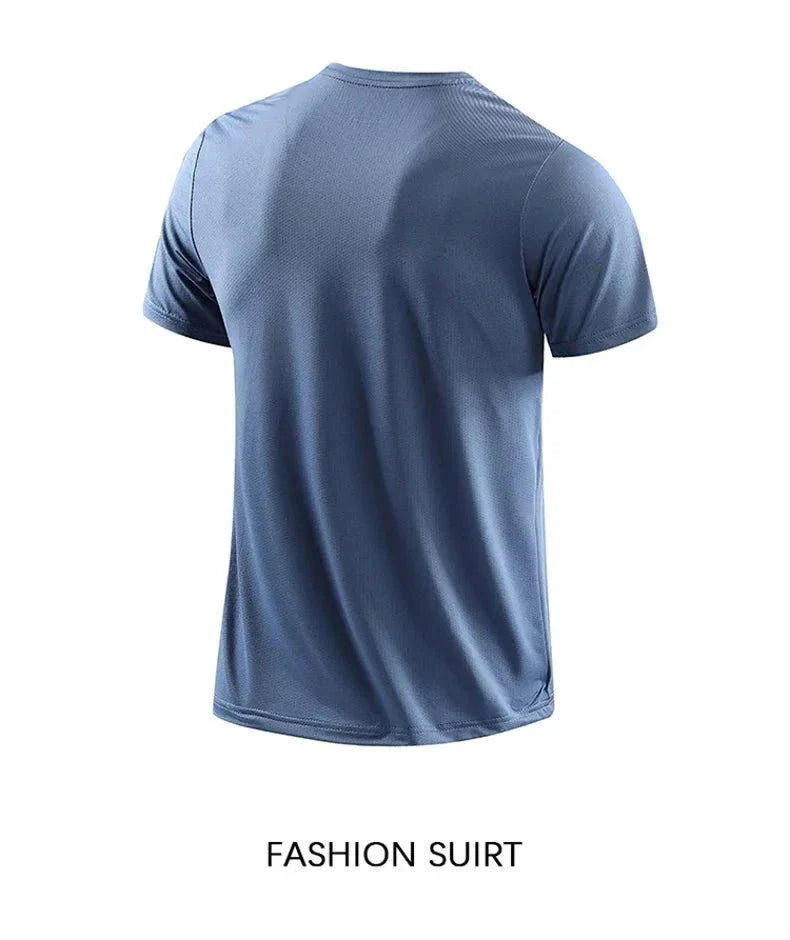 CHRLCK Men's Quick Dry Running T Shirt Size M Breathable Outdoor Sports Tee Hiking Fishing Summer Essentials
