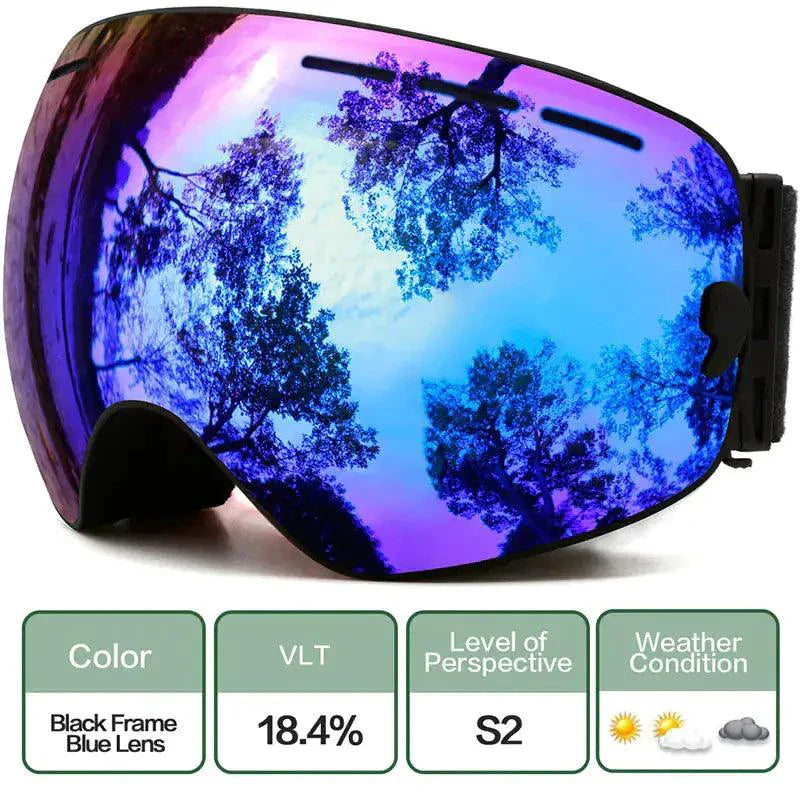 ClearView Anti-Fog Ski Goggles