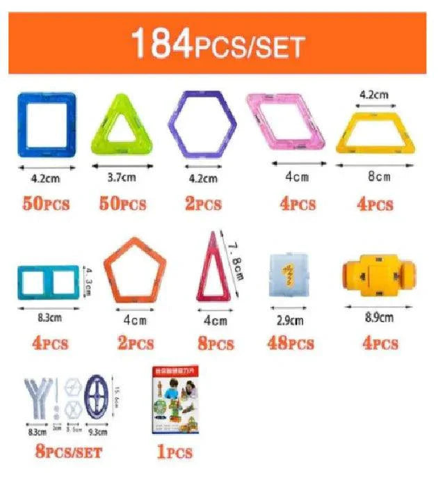 Mandotos Creative Magnet Constructors Magnetic Building Blocks Educational Construction Set For STEM Learning
