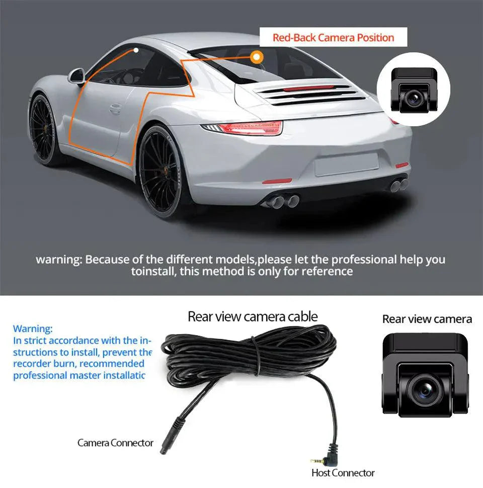 Acceo 4K Ultra HD Dash Cam Dual Lens With WiFi GPS Night Vision Parking Mode Built In