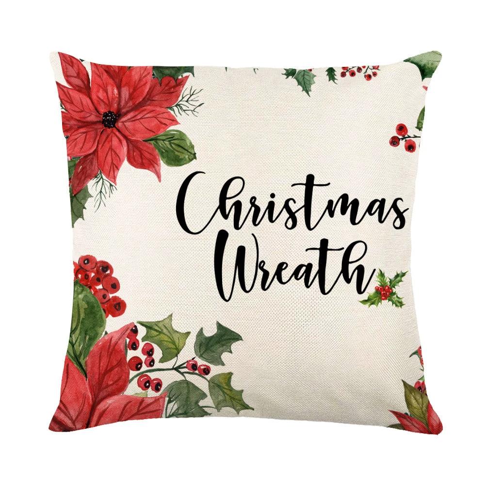 Mandotos Christmas Pillow Covers Snowflake Stamping