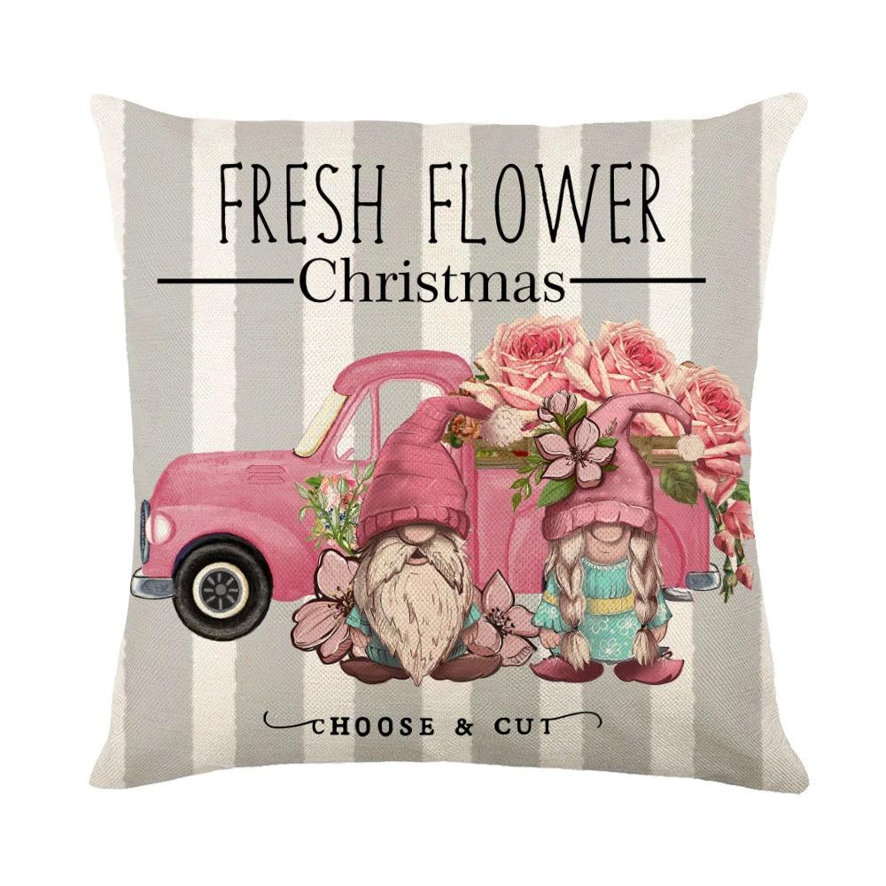 Mandotos Christmas Pillow Covers Snowflake Stamping