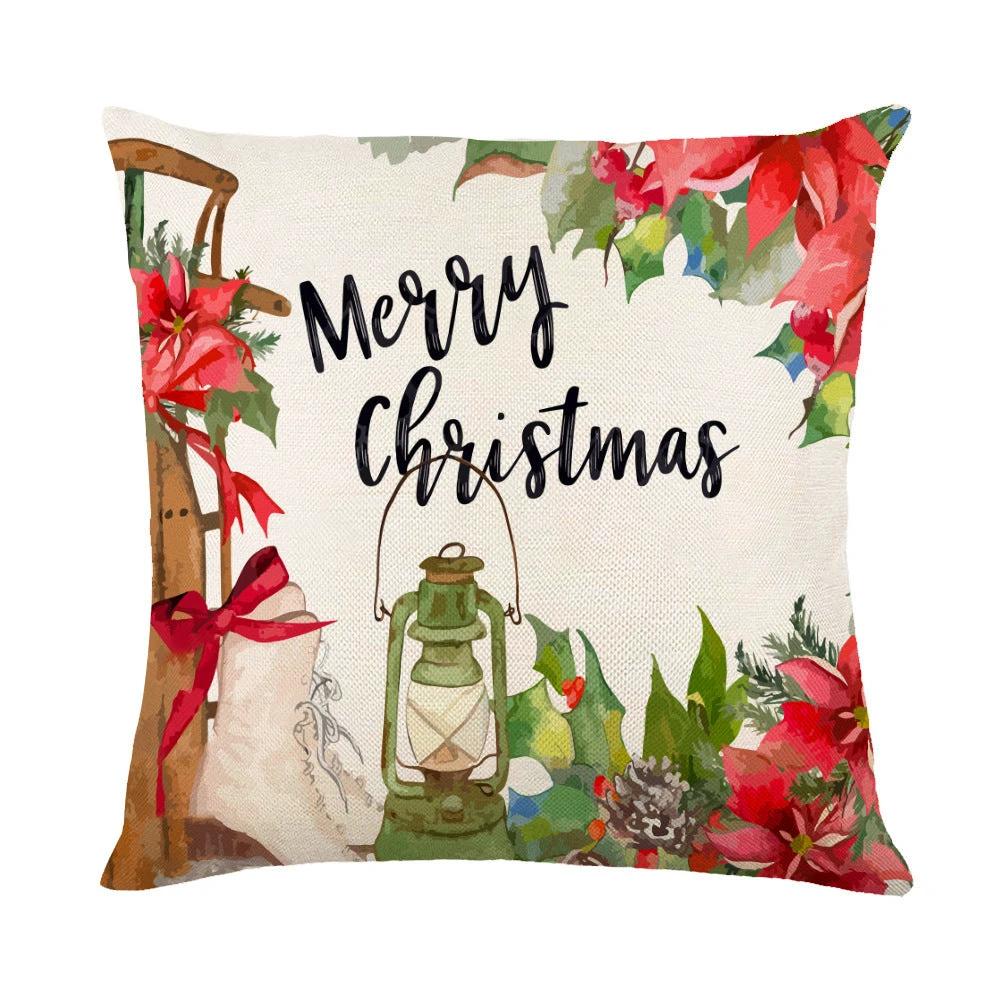 Mandotos Christmas Pillow Covers Snowflake Stamping