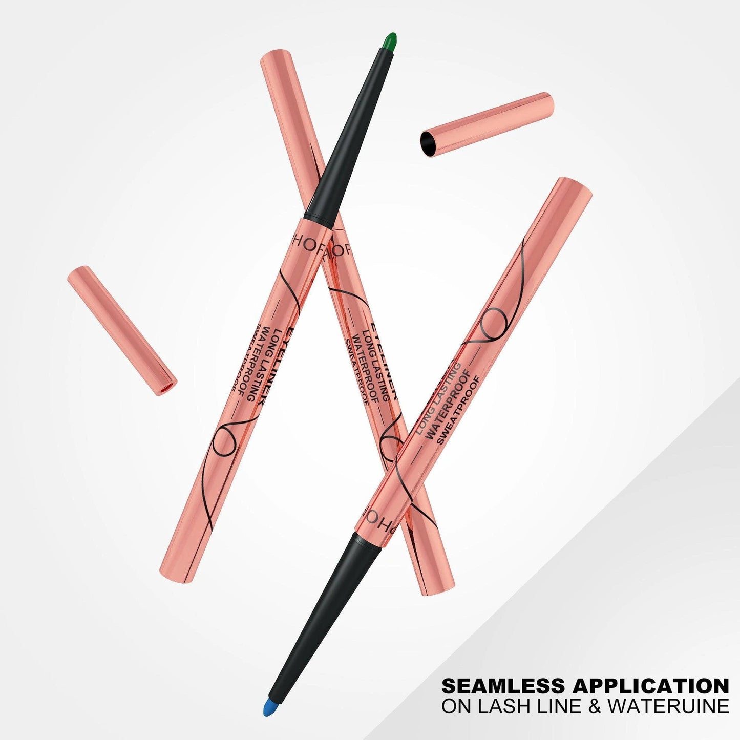 PHOFAY Colorful Waterproof Eyeliner Set - Unleash Your Creativity with Bold, Long-lasting Colors