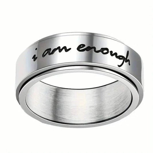 Rotatable Stainless Steel Anxiety Ring