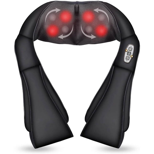 Shiatsu Neck and Shoulder Massager - 4D Back Massager with Heat