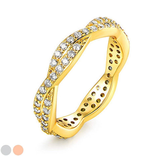 Silvertwist Ring - Assorted Colors and Sizes