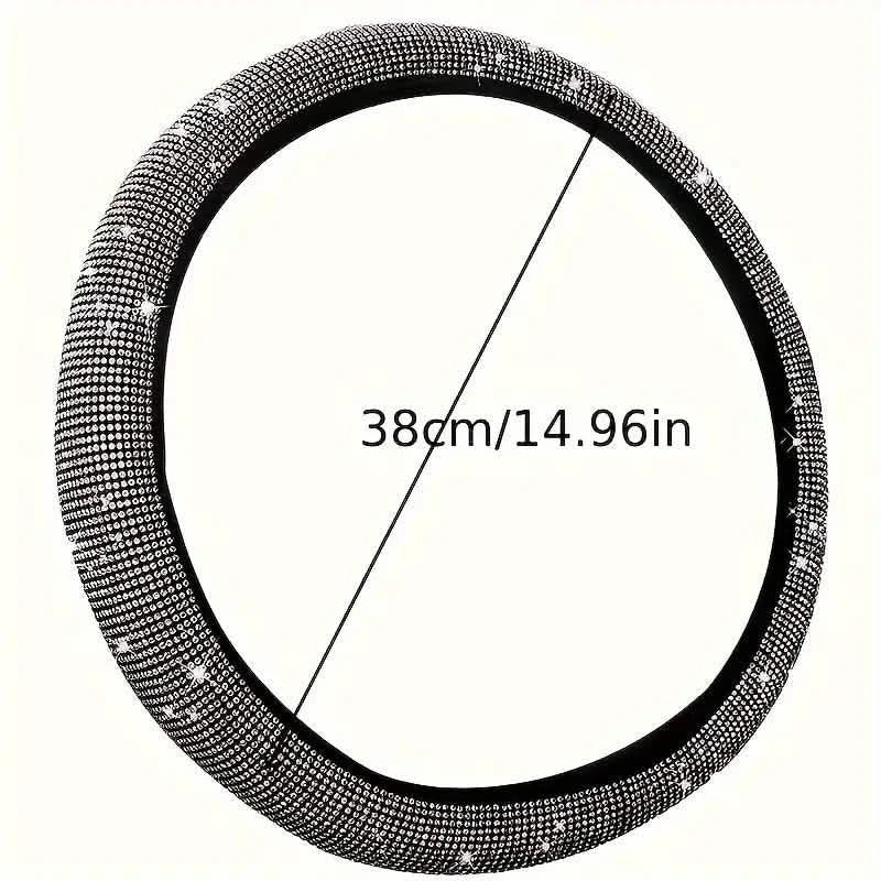 Sparkling Diamond Steering Wheel Cover