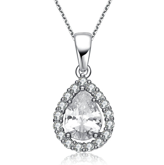 Sterling Silver Halo Pendant