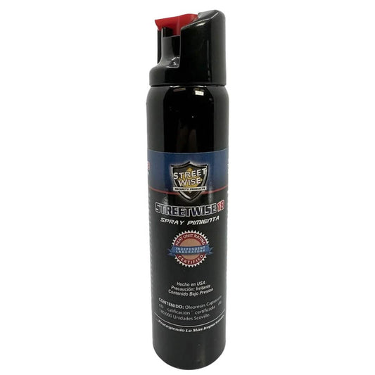 Streetwise 18 Pepper Spray 4.4 oz. Twist Lock (With Spanish Label And Back Card)