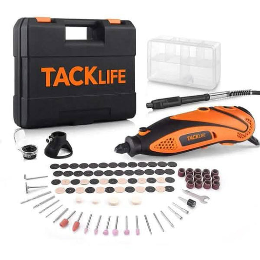 Tacklife Rotary Tool Kit with Upgraded MultiPro Keyless Chuck RTD35ACL