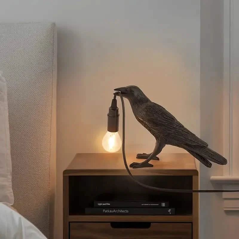 The Gothic Crow USB Port Lamp