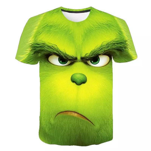 The Grinch 3D T-Shirt Men's Round Neck Short Sleeve