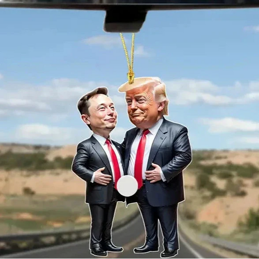 Trump & Musk Acrylic Hanging Ornament