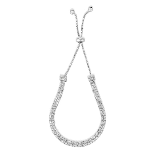 Two Row Adjustable Tennis Bracelet