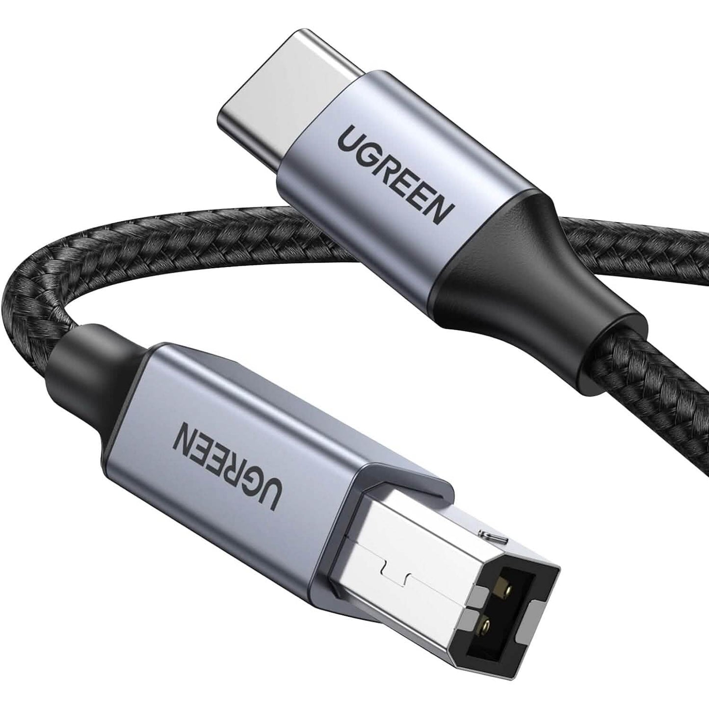 UGREEN USB B to USB C 3 FT Printer Cable (Refurbished)
