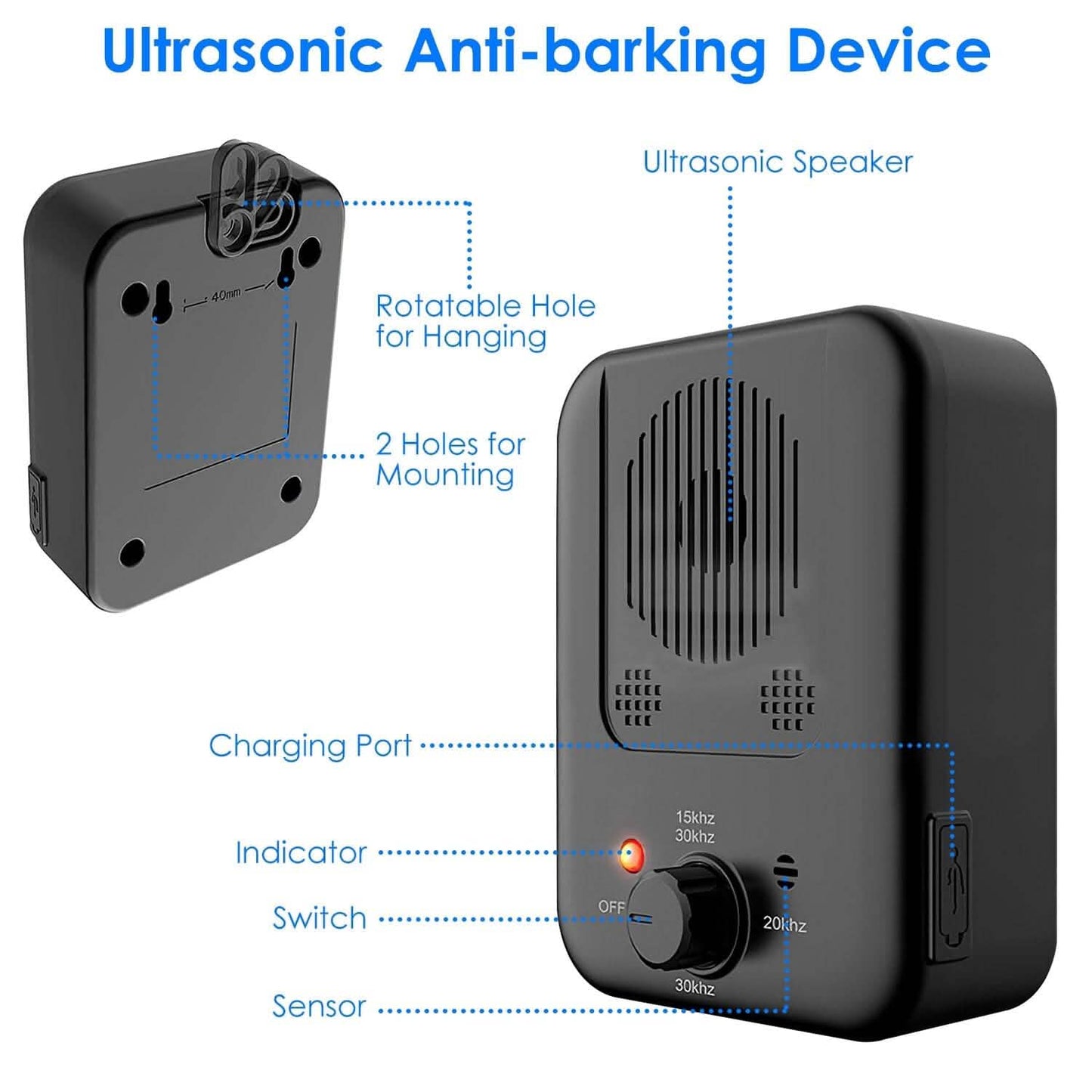 Ultrasonic Anti-Barking Device