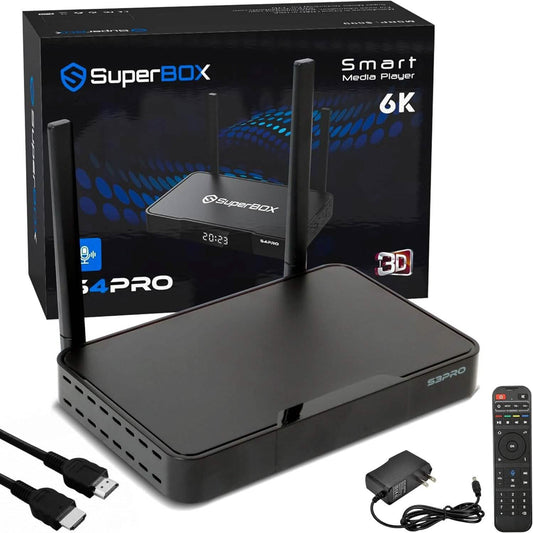 WALLECOM 2023 Latest S4 PRO Smart TV Box  (Refurbished)
