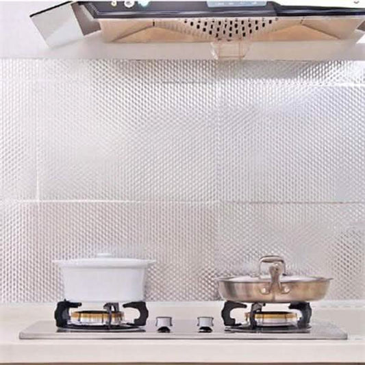 Waterproof Oil Proof Aluminum Foil Self Adhesive Wall Sticker