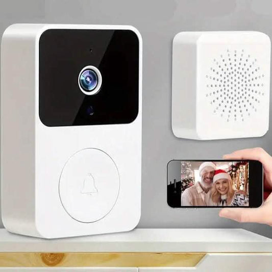 Wireless Smart Video Doorbell Camera with Night Vision and Motion Alerts