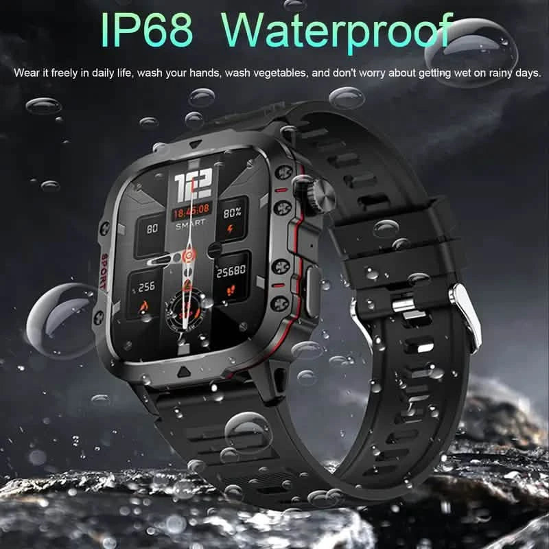 Wireless Talk Fitness AI Voice Outdoor 100+ Sports Mode Outdoor Smart Watch