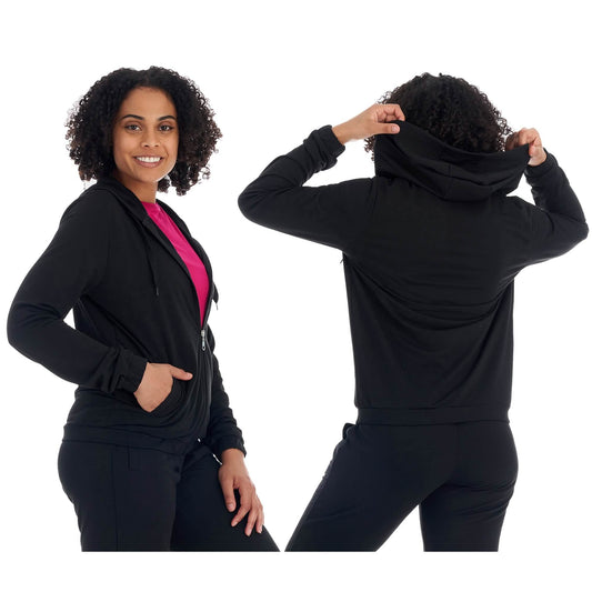 Women's Athleisure French Terry Fleece Hoodie Sweatshirt