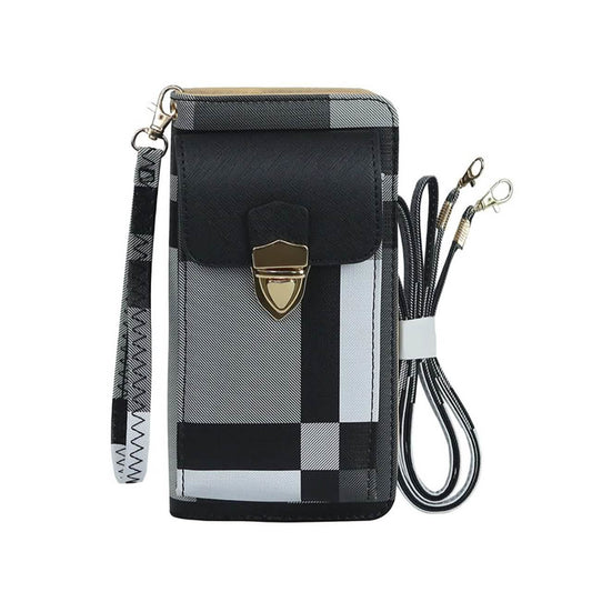 Women's Cell Phone Cross-Body Wallet Pouch
