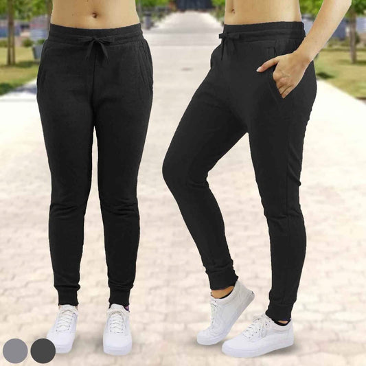Women's Jogger Sweatpants French Terry Skinny-Fit - Assorted Pack Sizes