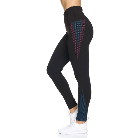 Women's Rubber Dotted High Waist Full Length Legging