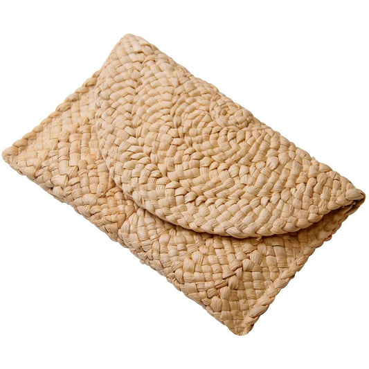 Women's Straw Clutch Purse